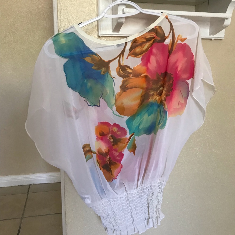 Semi sheer blouse